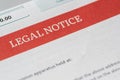 Legal notice Royalty Free Stock Photo