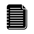 Legal Pad Minimal Stationery Icon Royalty Free Stock Photo