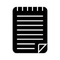 Legal Pad Office Writing Icon Royalty Free Stock Photo