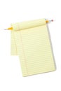 Legal Pad With Pencil Royalty Free Stock Photo
