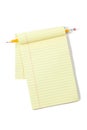 Legal Pad With Pencil Royalty Free Stock Photo