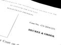 Legal Papers Decree and Order Royalty Free Stock Photo