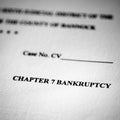 Legal Pleadings Court Papers Law Chapter 7 Bankruptcy Royalty Free Stock Photo