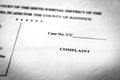 Legal Pleadings Court Papers Law Complaint Royalty Free Stock Photo