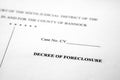 Legal Pleadings Court Papers Law Decree of Foreclosure Royalty Free Stock Photo