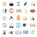 Legal Profession Icons Collection Royalty Free Stock Photo