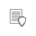 Legal protection icon. Vector illustration. EPS 10. Royalty Free Stock Photo