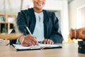 Legal, scale and hands of black woman lawyer writing for an investigation document or criminal case in law firm. Court Royalty Free Stock Photo