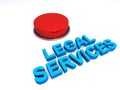 Legal services button on white