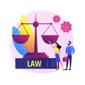 Legal services vector concept metaphor Royalty Free Stock Photo