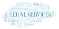 Legal Services word cloud.