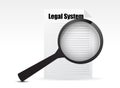 Legal system review concept Royalty Free Stock Photo