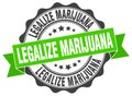 legalize marijuana seal. stamp Royalty Free Stock Photo