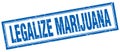 legalize marijuana stamp Royalty Free Stock Photo