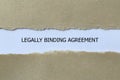 legally binding agreement on white paper