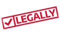 Legally rubber stamp Royalty Free Stock Photo