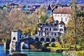 Legend Bridge seen from Sauveterre-de-Bearn medieval village