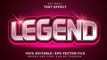 Legend Editable Text Effect Design, Effect Saved In Graphic Style Royalty Free Stock Photo