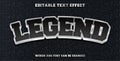 legend editable text effect style