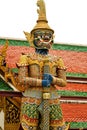 The legend giant stands in the Wat phra kaew, Bangkok Thailand