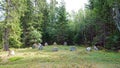 Darskild Mounds stone circle burial ground in Sweden