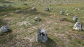 Darskild Mounds stone circle burial ground in Sweden