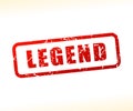 Legend text buffered Royalty Free Stock Photo