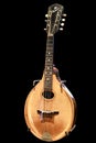 Legendary American Folk Singer Woody Guthrie`s 1920 vintage Gibson Model A Mandolin. Royalty Free Stock Photo