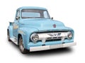 The Legendary american pickup Ford 1954 F-100. White background Royalty Free Stock Photo
