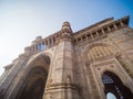 The legendary architecture of the Gateway of India in Mumbai. Royalty Free Stock Photo