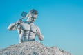 Legendary Atlas creating his perfect body from rock. Royalty Free Stock Photo