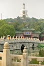 Legendary bridge from Beijing Imperial Park: Beihai from Beijing. China