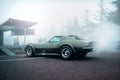 Chevrolet Corvette Sting Ray in cold weather.