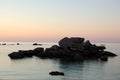 Legendary coast at sunset, bretagne, france
