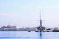 Legendary cruiser Aurora. Warship museum