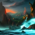 Legendary Isle of Avalon depiction