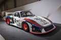 Legendary 1978 Martini Racing Team Porsche 935 78 Moby Dick in a museum