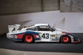 Legendary 1978 Martini Racing Team Porsche 935 78 Moby Dick in a museum