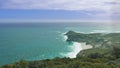 The legendary rocky Cape of Good Hope juts out into the ocean.