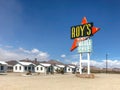 Legendary Roy`s Motel and Cafe in Amboy, California, USA.