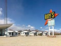 Legendary Roy`s Motel and Cafe in Amboy, California, USA.