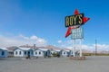 Legendary Roy`s Motel and Cafe in Amboy, California, USA.