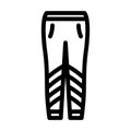 leggings clothing line icon vector illustration