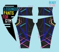 Leggings pants vector for gym with mold ready to use 186 [Convertido