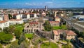 Leghorn, Italy. Aerial view of Fonte del Corallo, old thermal spring