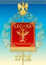 Legio XII Fulminata emblem sign, Roman Empire