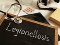 Legionellosis is shown on the conceptual medical photo