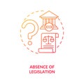 Legislation absence concept icon Royalty Free Stock Photo