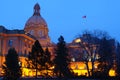 Legislative building nightshot Royalty Free Stock Photo