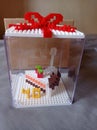 Lego art piece birthday cake with number 40